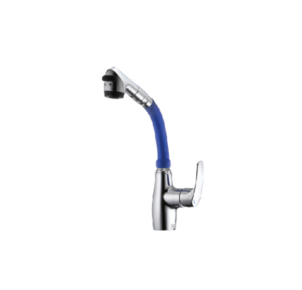 Kitchen faucet pots hot and cold unplugged - blue