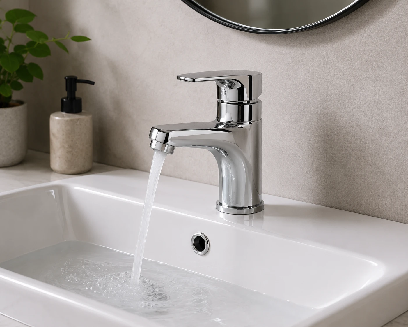 Vòi lavabo nóng lạnh AM4001