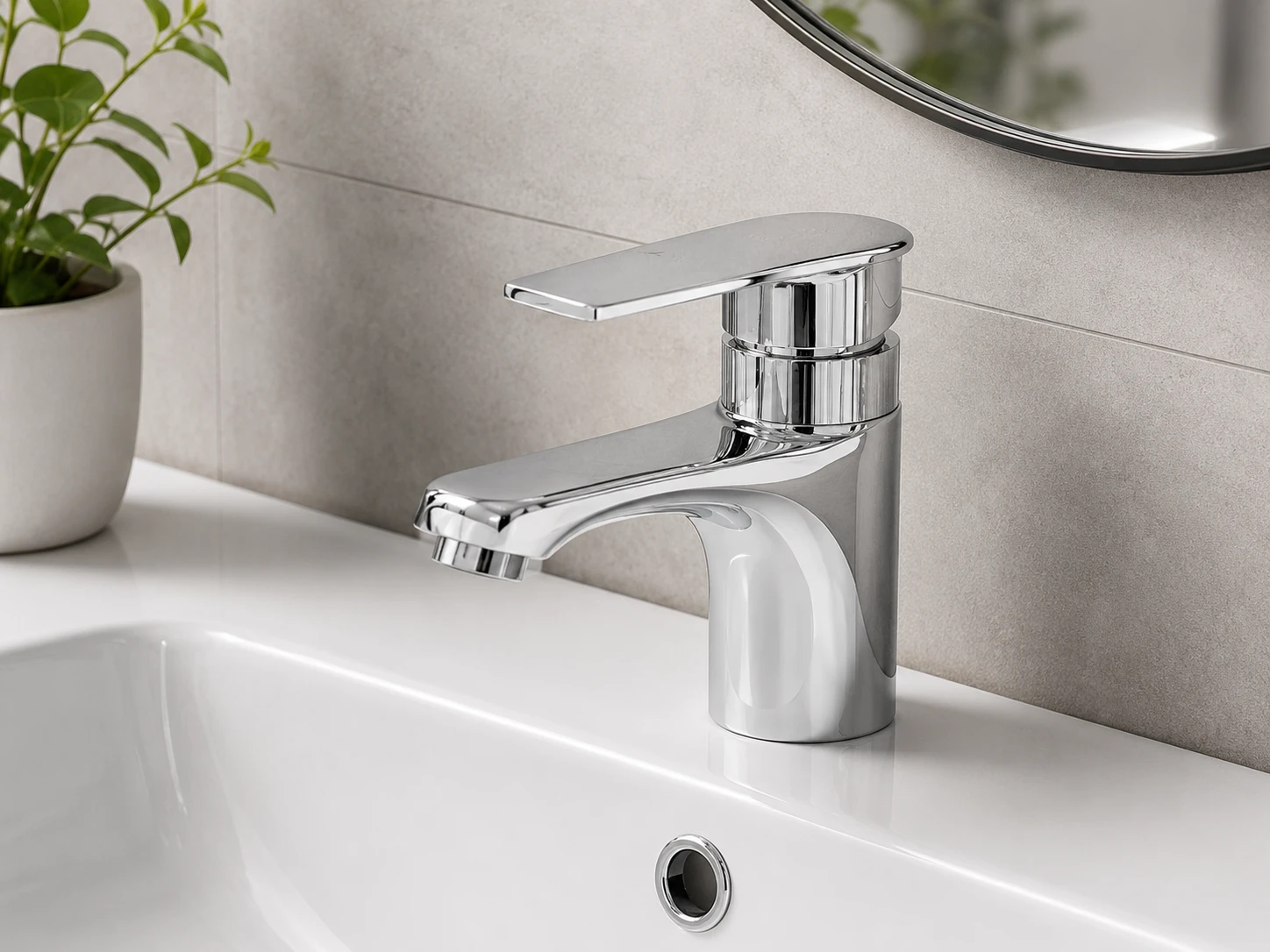Vòi lavabo nóng lanh AM6001N