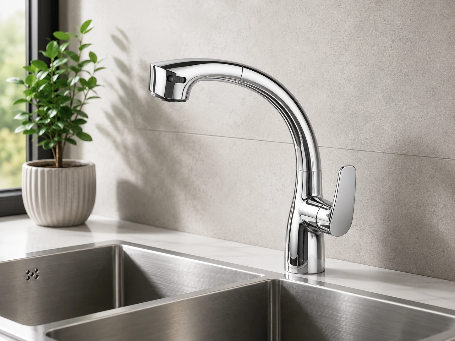 Vòi bếp nóng lạnh AM6006