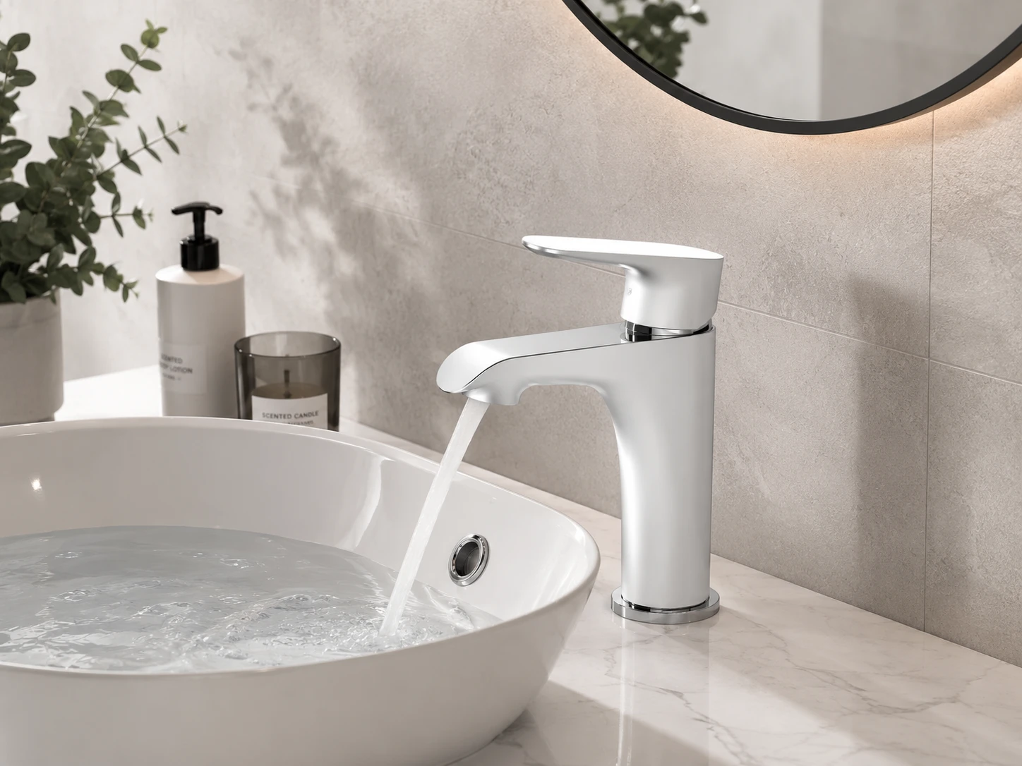 Vòi lavabo nóng lạnh AM7001N