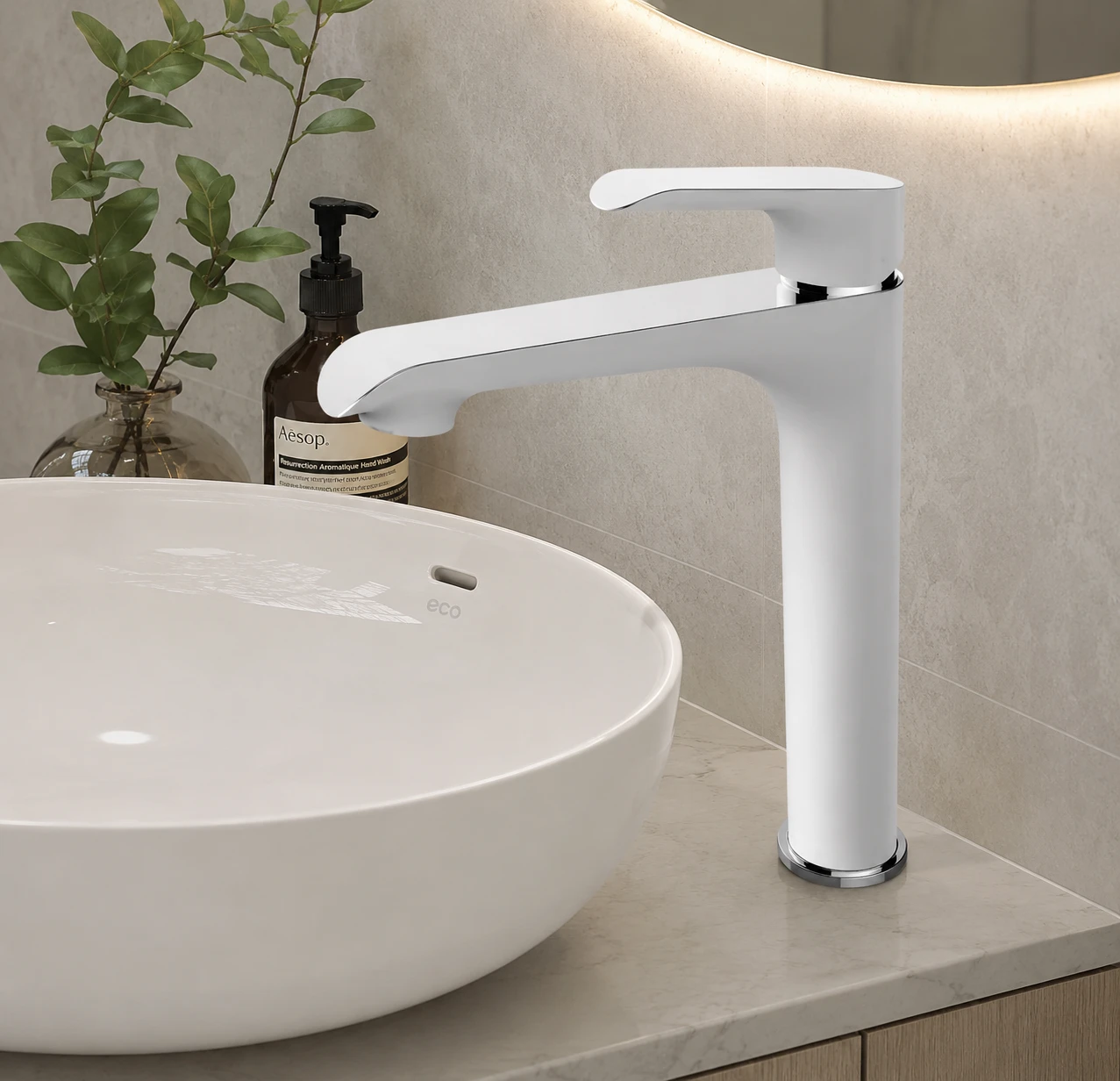 Vòi lavabo nóng lạnh dành AM7004N