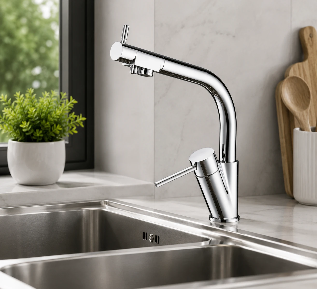 Vòi bếp 3 đường nước AM7007