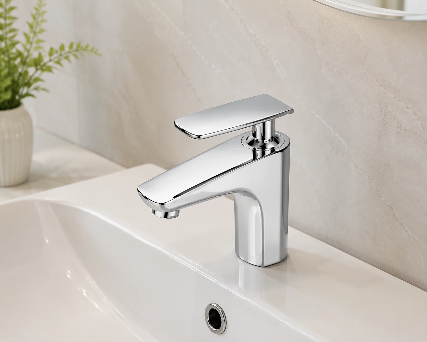 Vòi lavabo nóng lạnh 1 lỗ AM1001N