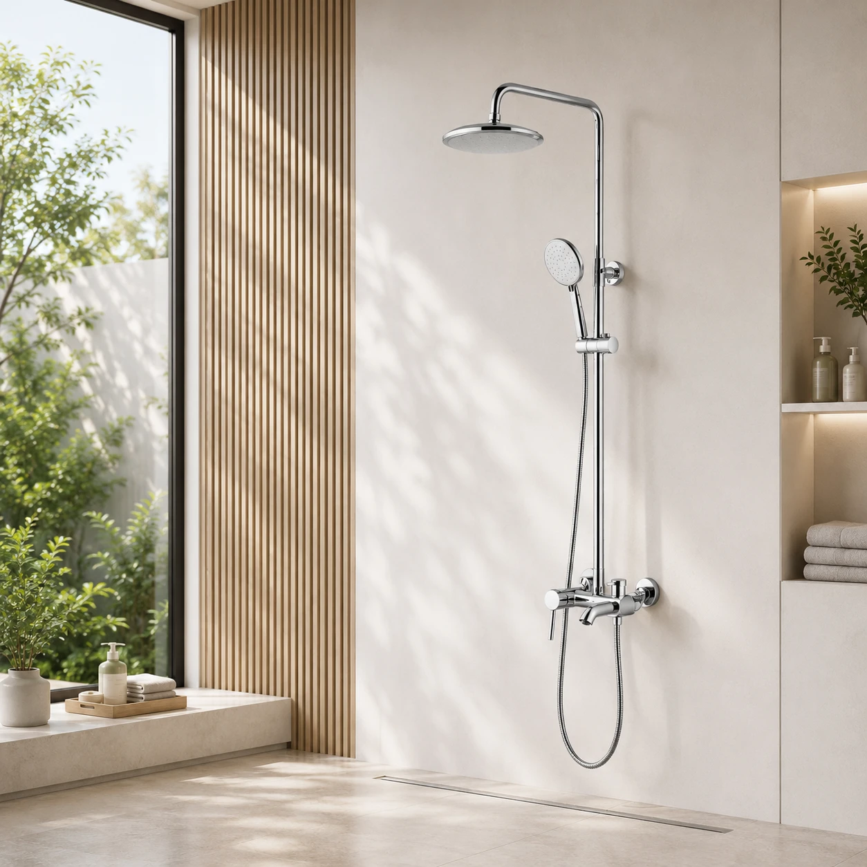 Sen tắm cây nóng lạnh có vòi xả dưới AM 3131