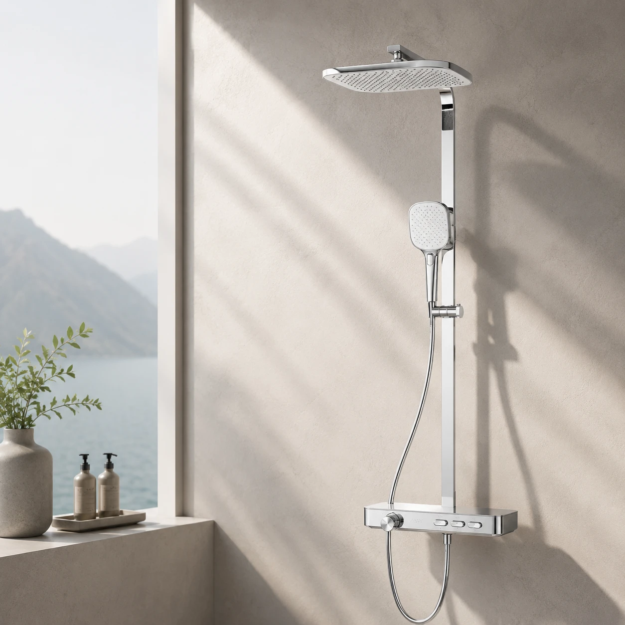 Sen tắm cây nóng lạnh cao cấp có vòi xả dưới AM 9136