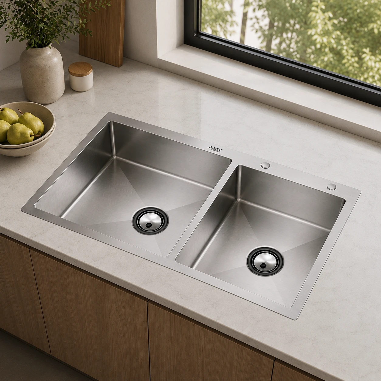 Chậu rừa bát thủ công AM 8484N