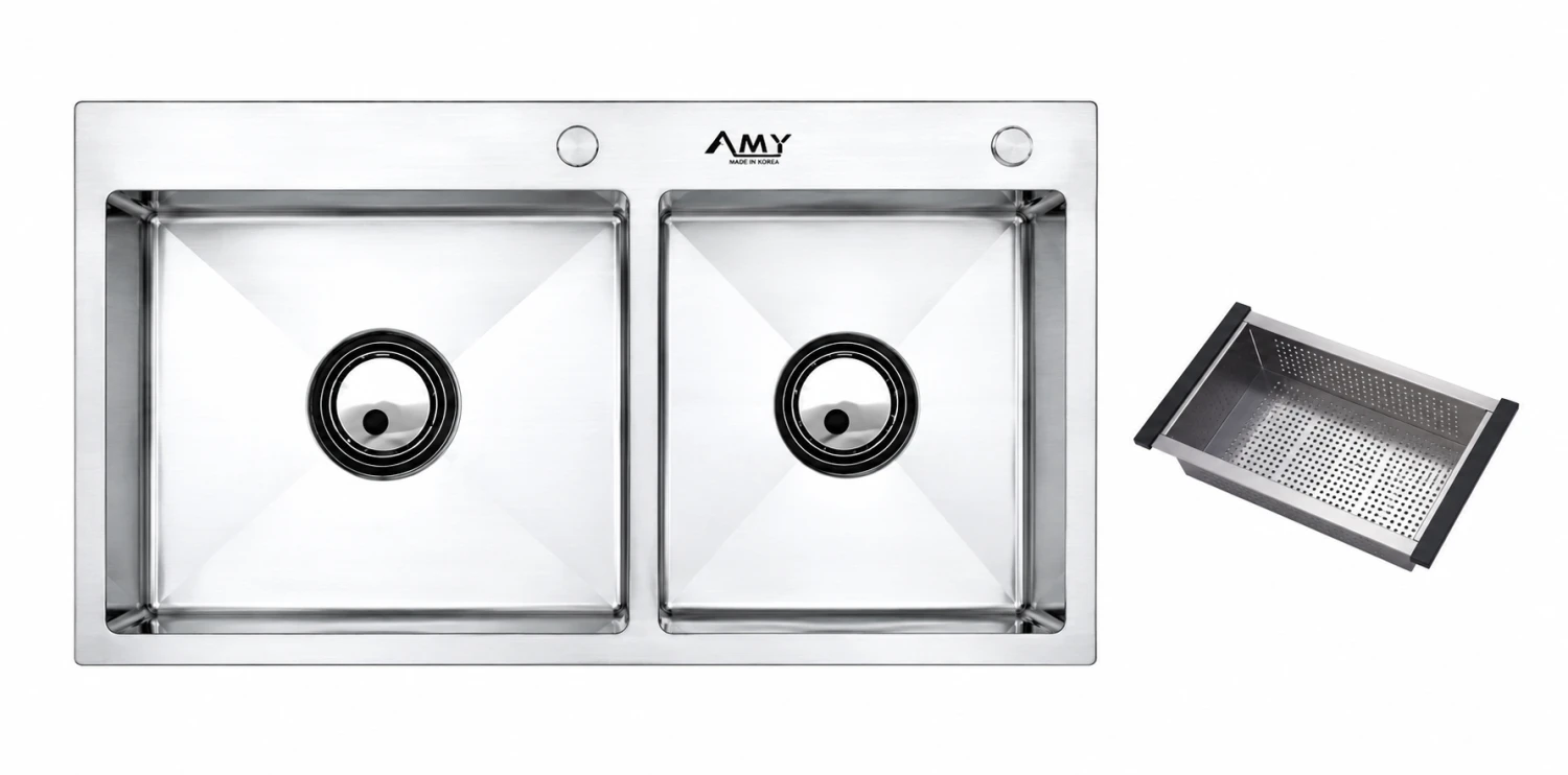 Chậu rửa bát thủ công cao cấp AM8686N