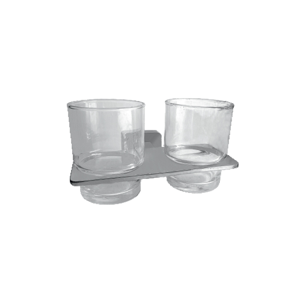 Glass shelf double tooth INOX material SUS ...