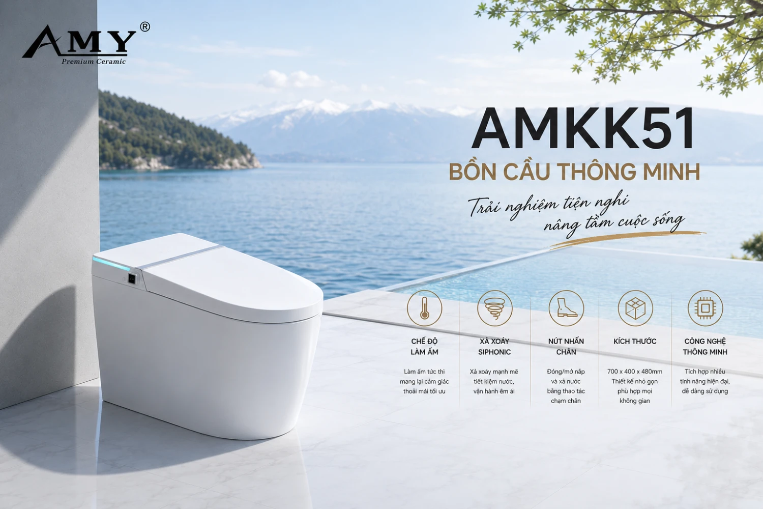 BỒN CẦU THÔNG MINH AMKK51