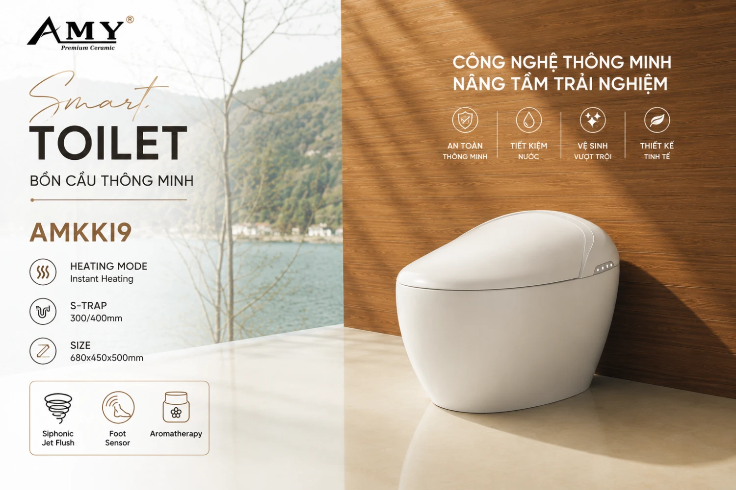 Bồn cầu thông minh AMKKI9