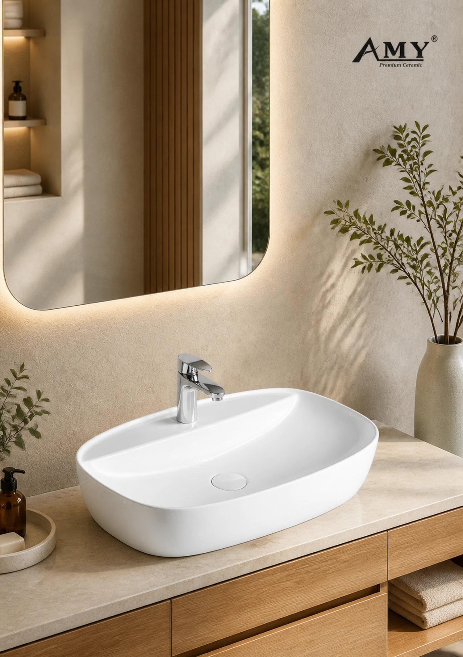 Chậu đặt bàn AMK-478
